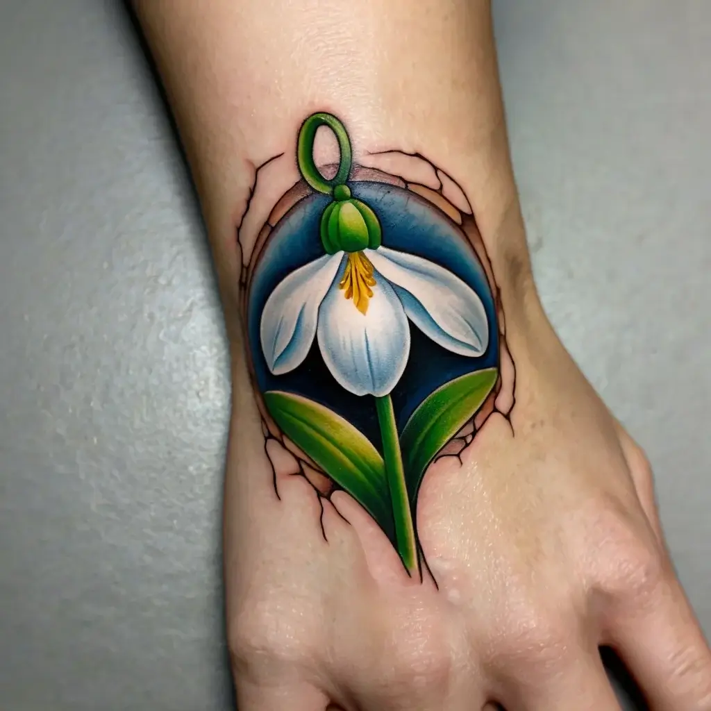 Snowdrop Flower Tattoos (43)