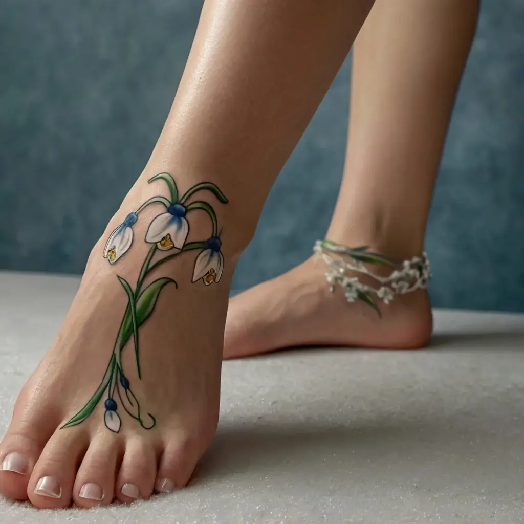 Snowdrop Flower Tattoos (54)