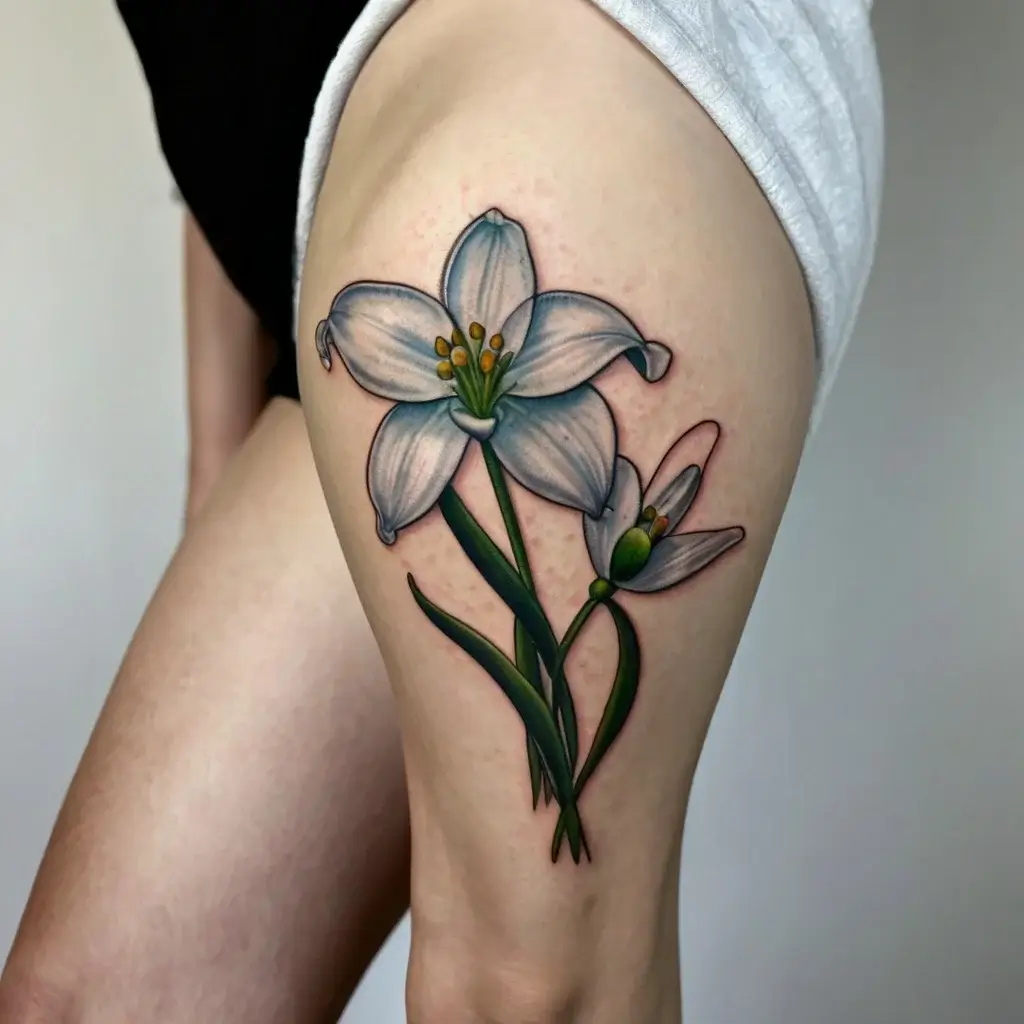 Snowdrop Flower Tattoos (58)