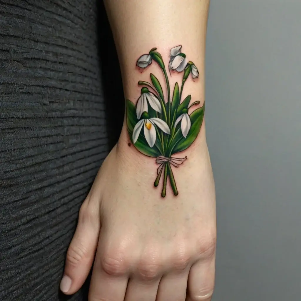 Snowdrop Flower Tattoos (61)