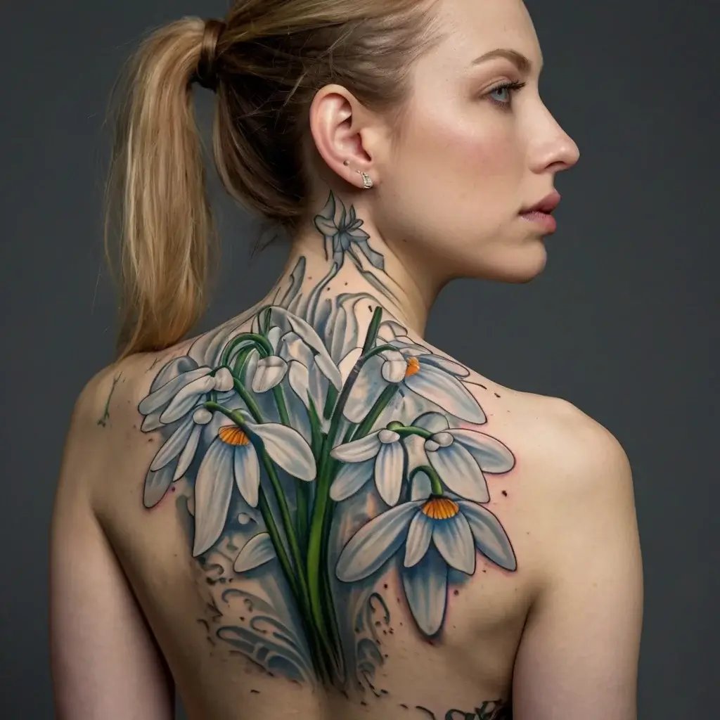 Snowdrop Flower Tattoos (64)