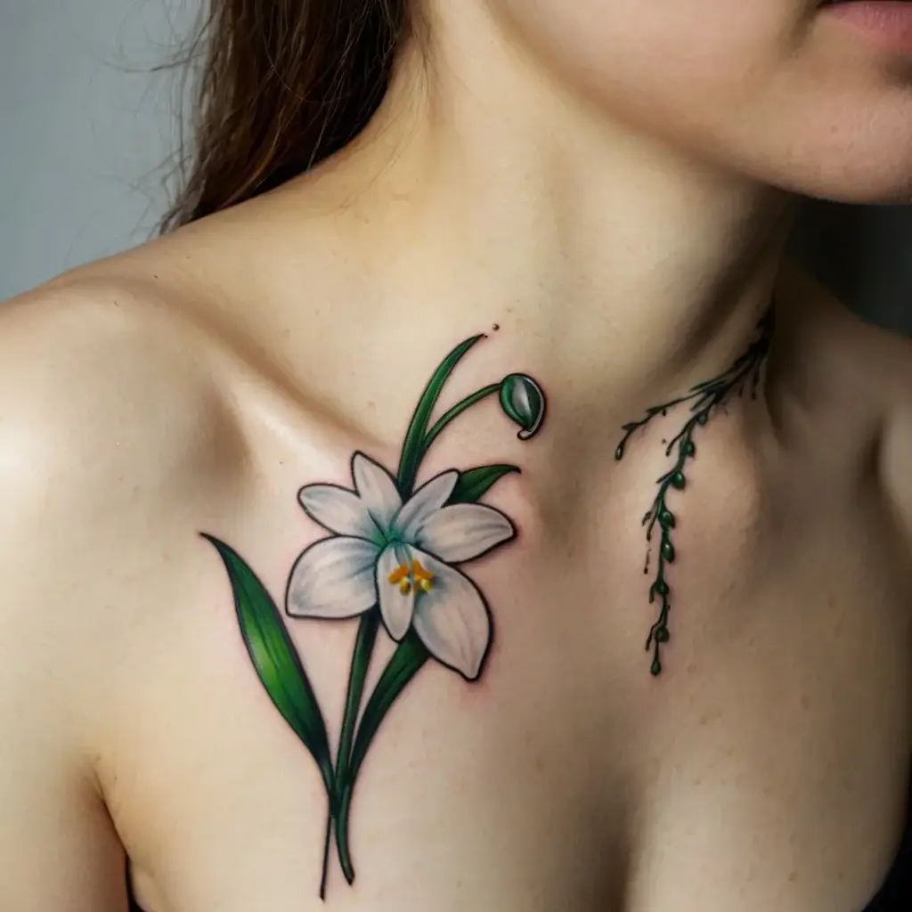 Snowdrop Flower Tattoos (66)