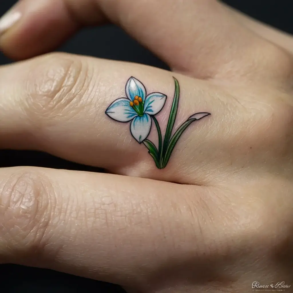 Snowdrop Flower Tattoos (67)