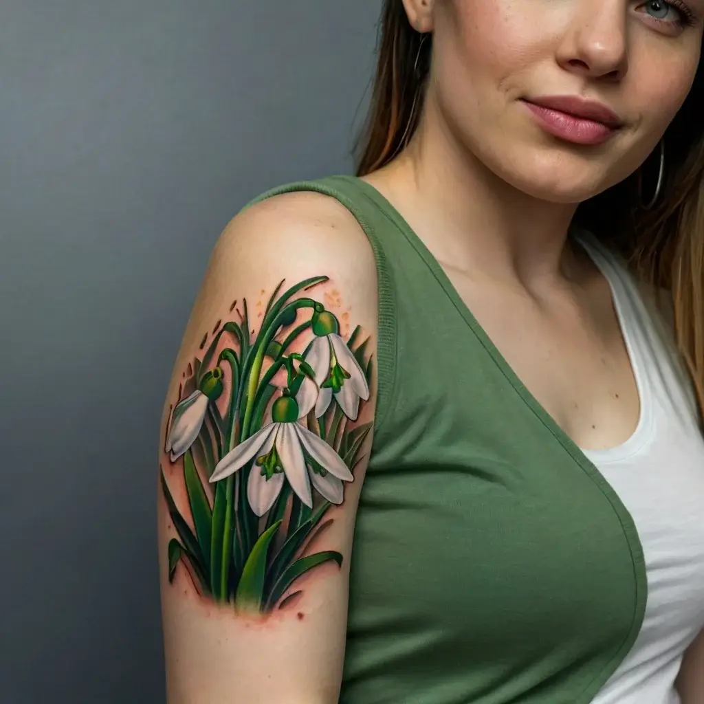 Snowdrop Flower Tattoos (68)