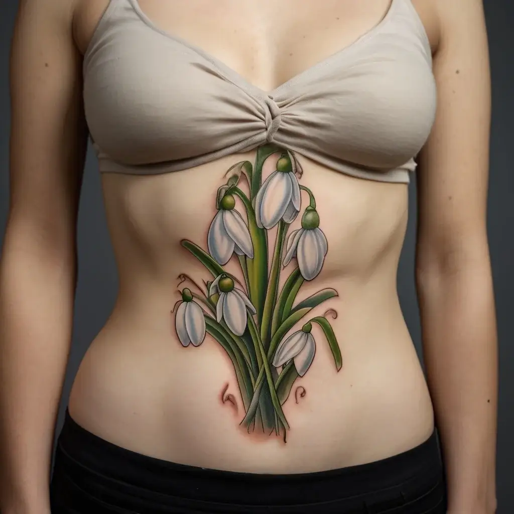 Snowdrop Flower Tattoos (69)