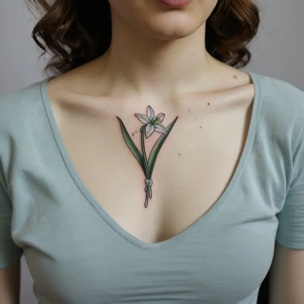 Snowdrop Flower Tattoos (70)