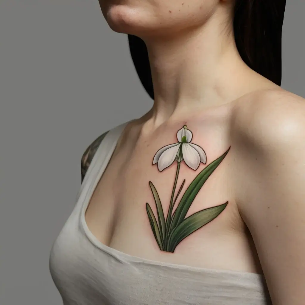 Snowdrop Flower Tattoos (71)