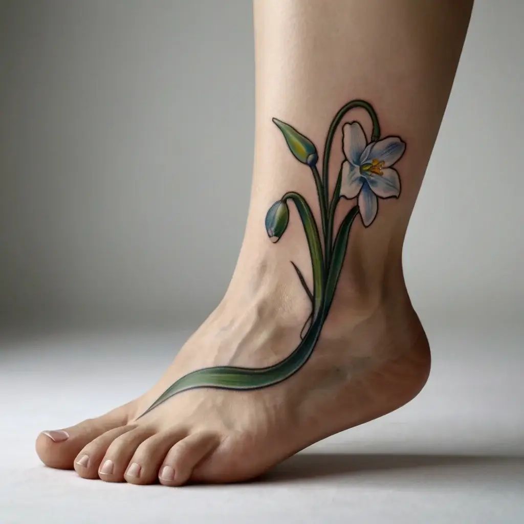 Snowdrop Flower Tattoos (72)