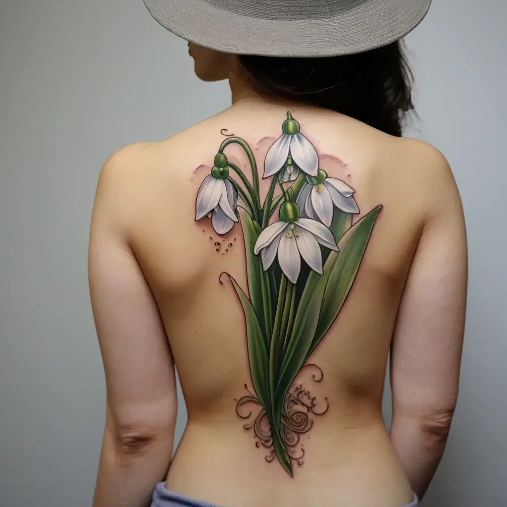 Snowdrop Flower Tattoos (77)