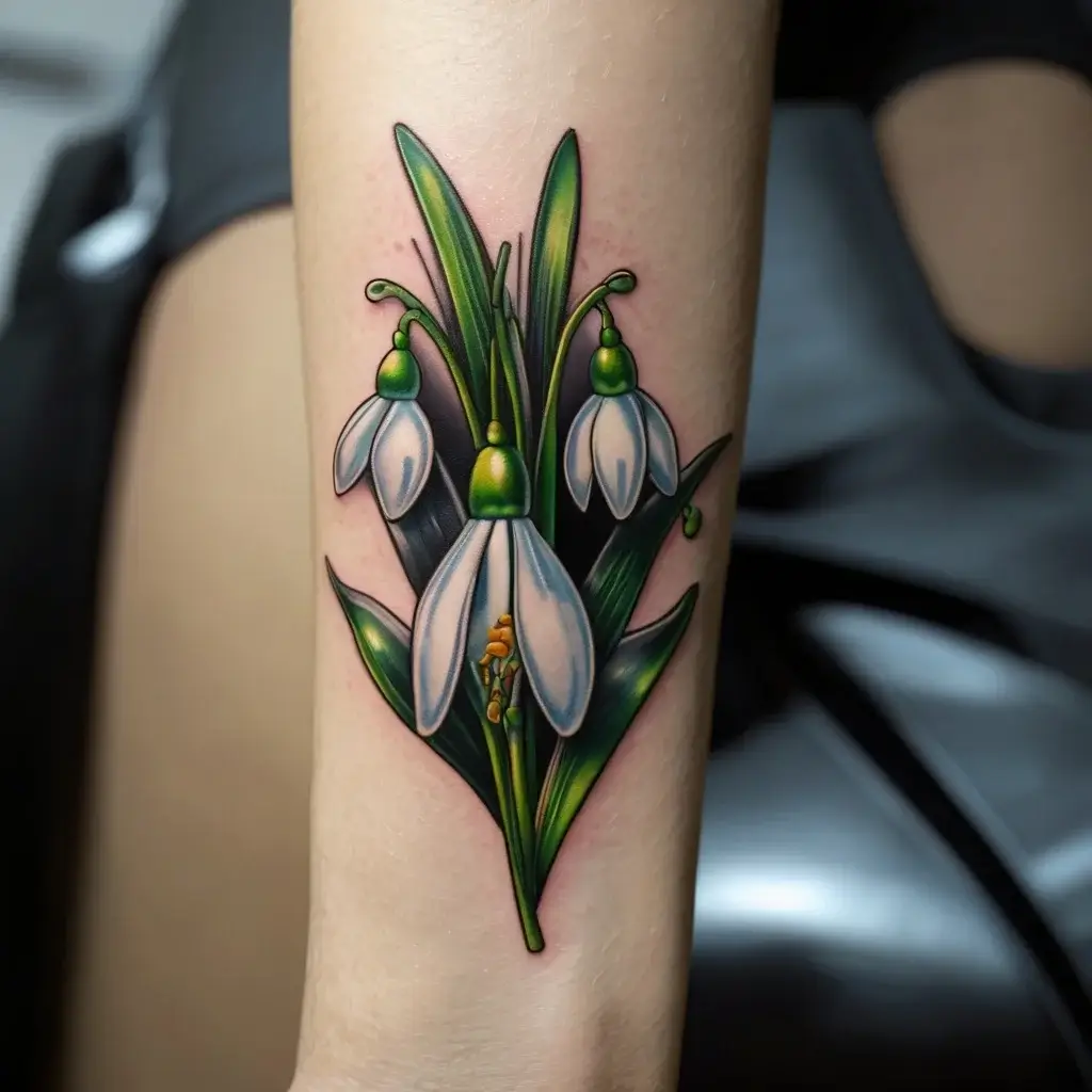 Snowdrop Flower Tattoos (8)