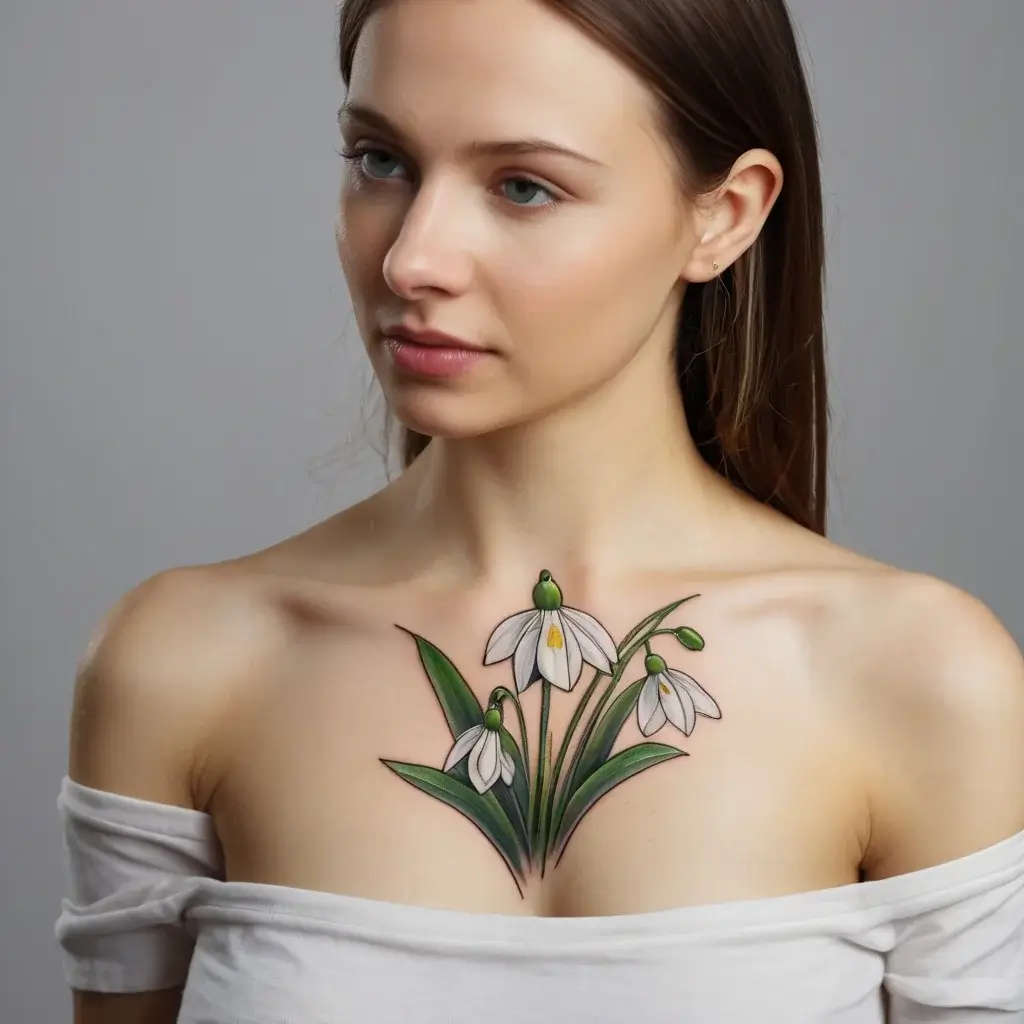 Snowdrop Flower Tattoos (83)