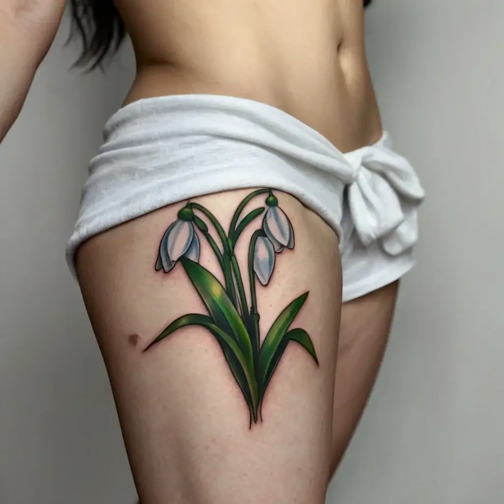 Snowdrop Flower Tattoos (85)