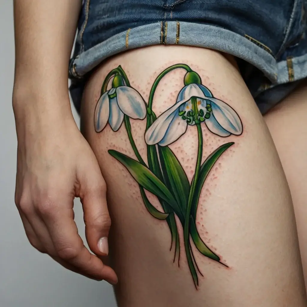 Snowdrop Flower Tattoos (86)