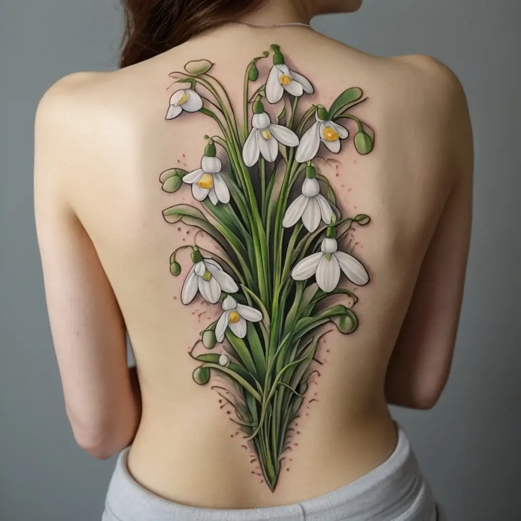 Snowdrop Flower Tattoos (87)