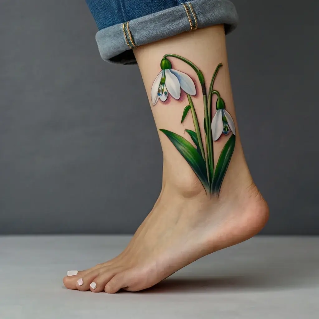 Snowdrop Flower Tattoos (88)