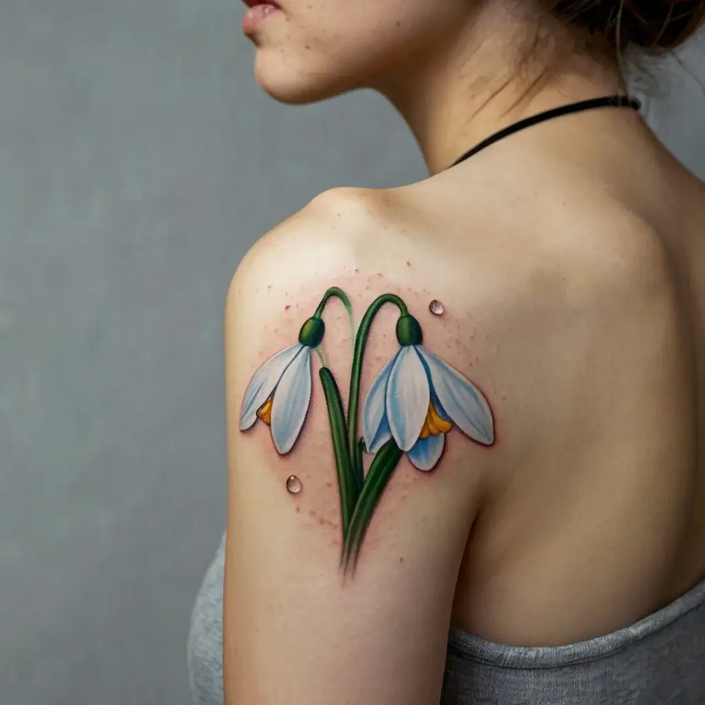 Snowdrop Flower Tattoos (89)