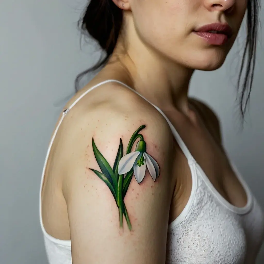 Snowdrop Flower Tattoos (90)