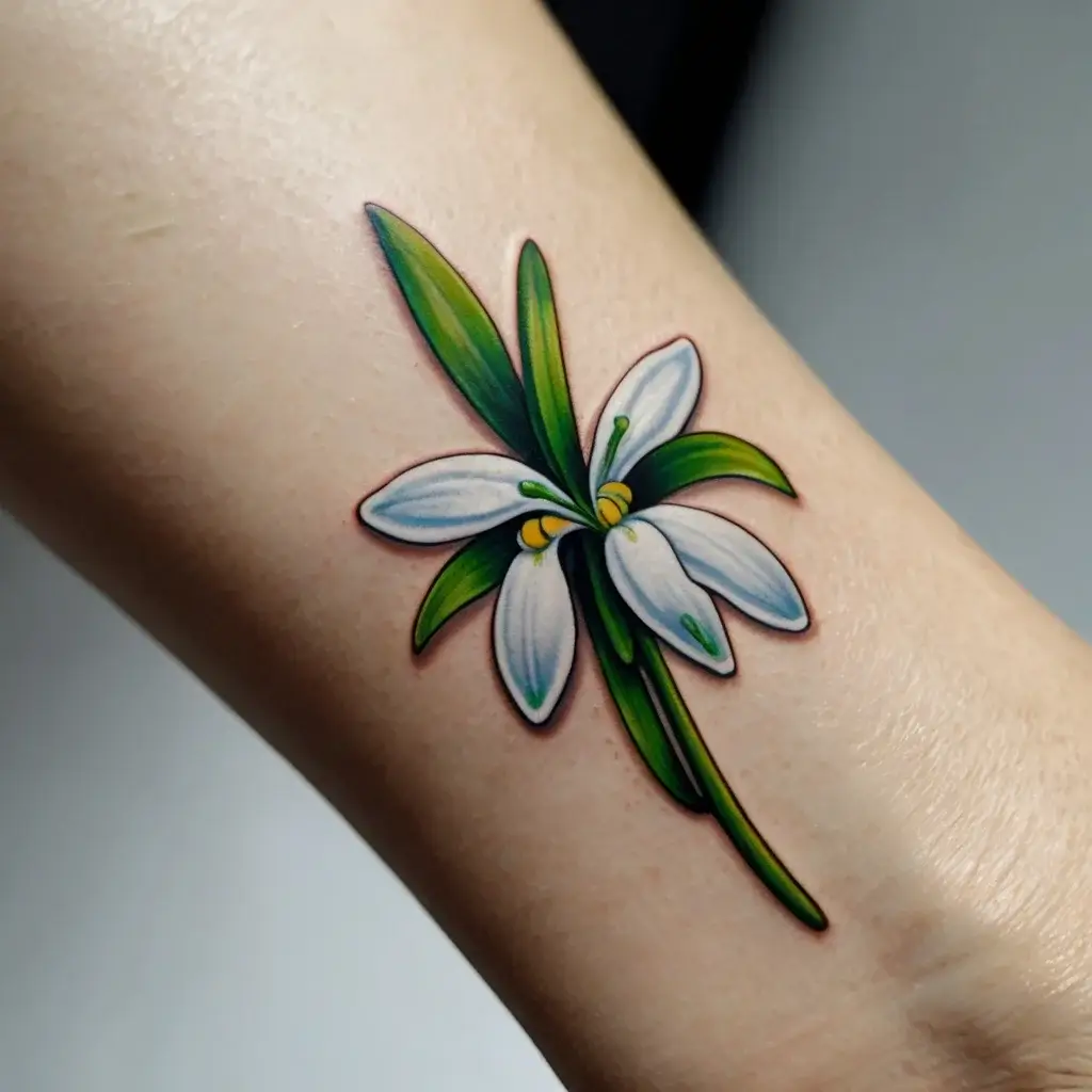 Snowdrop Flower Tattoos (91)