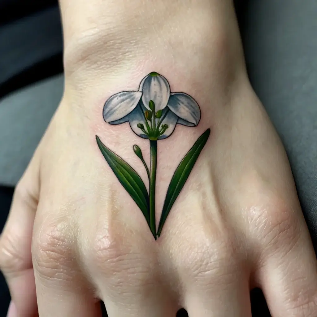 Snowdrop Flower Tattoos (92)