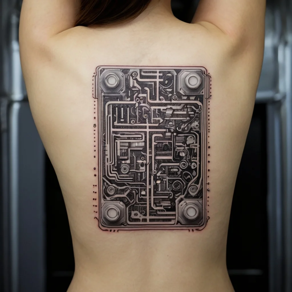 rectangle tattoos (60)